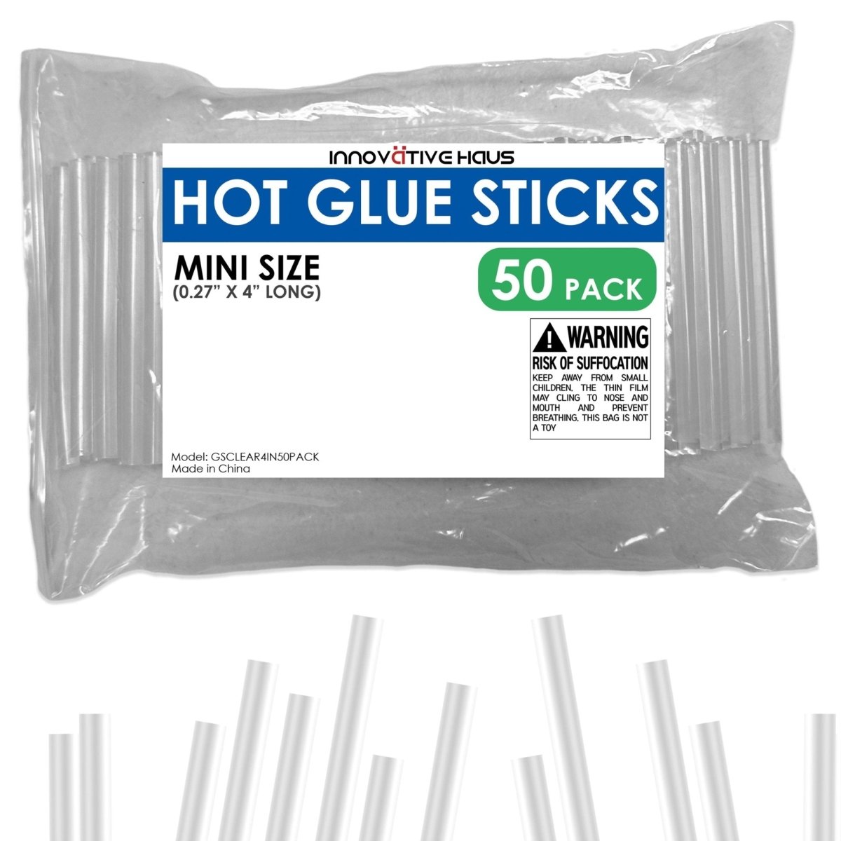 Mini Hot Glue Sticks for Hot Glue Gun - 4" x 0.27" - Clear
