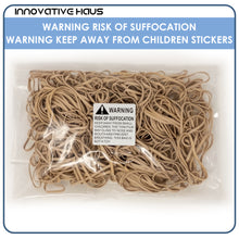 Load image into Gallery viewer, warning stickers, warning sticker, warning, suffocation warning labels, warning labels, choking hazard stickers

