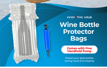 Load image into Gallery viewer, wine travel bag airplane, travel wine protector bag, bottle protector for luggage, wine bottle sleeves, wine bottle wrap
