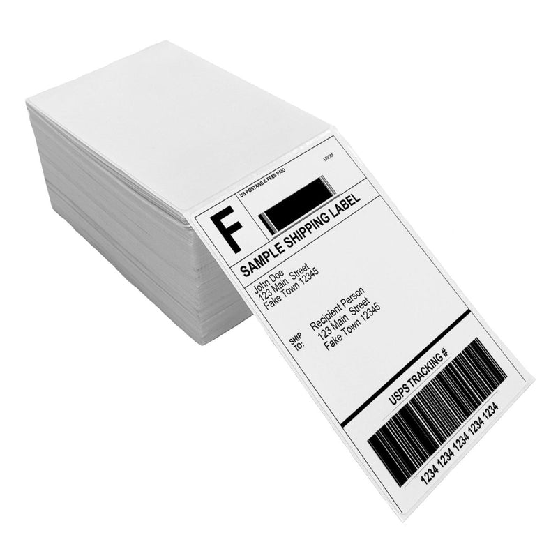 Direct Thermal Shipping Labels with Perforation - 4" x 6" - 500 Pack