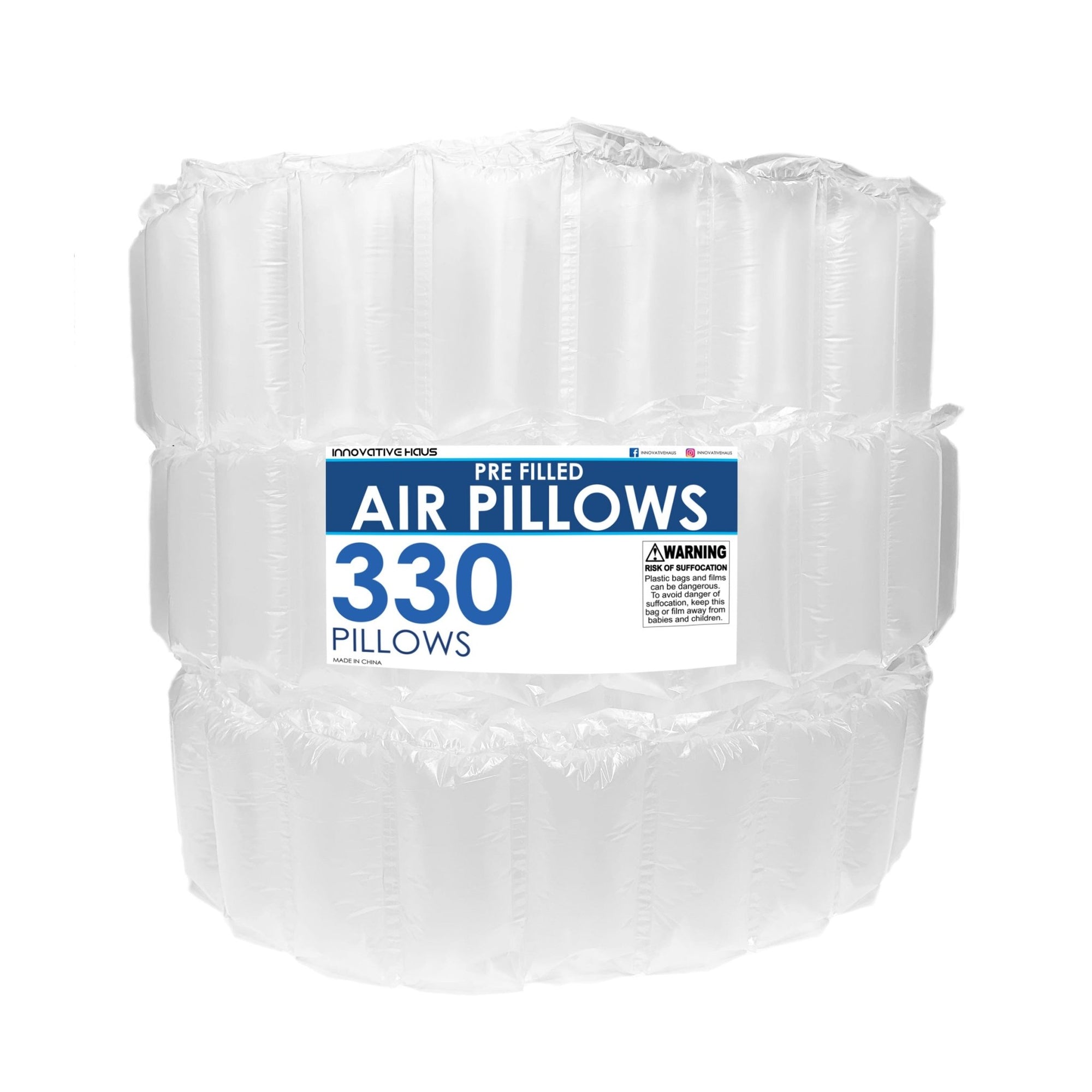 Pre - filled Air Pillows - 4" x 8" - Clear
