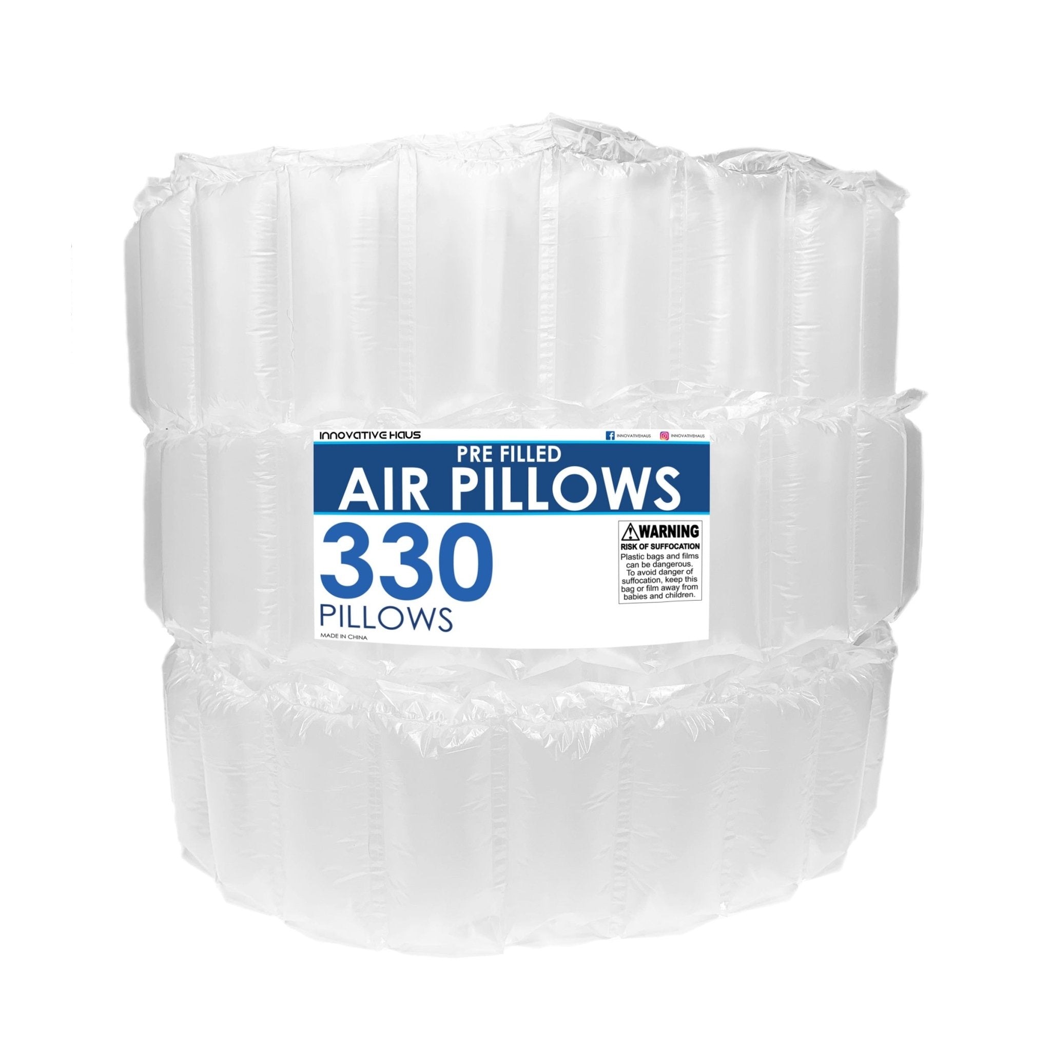 Pre - filled Air Pillows - 4" x 8" - Clear