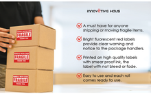 Load image into Gallery viewer, fragile stickers, handle with care stickers, fragile sticker, fragile stickers for luggage, fragile tape for moving boxes
