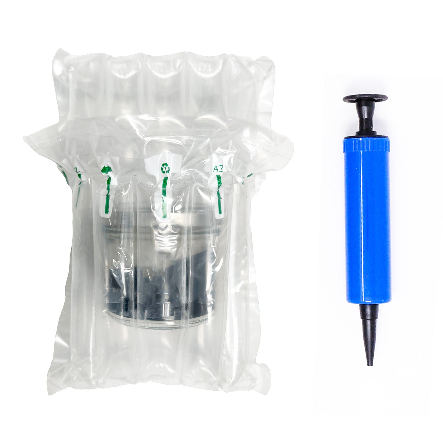 7" x 8" Inflatable Air Cushion Pouches for Fragile Items - Shock - Resistant with Hand Pump Included - Lightweight & Durable