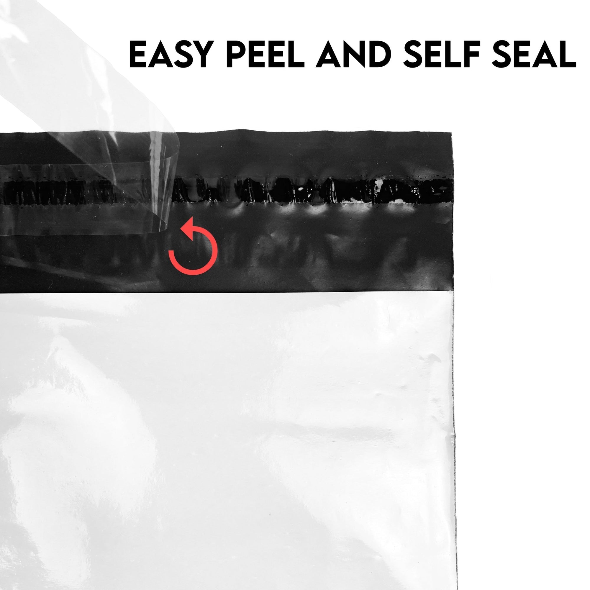 9.5" x 12" White Poly Mailers with Self-Seal - Water-Resistant and Tear-Proof - Secure Shipping Envelopes - Pack of 100