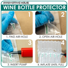 Load image into Gallery viewer, innovative haus waterproof shipping packaging supplies wine bottle protector air pillows for shipping moving

