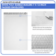 Load image into Gallery viewer, innovative haus bubble mailers padded envelope white shipping packaging supplies moving packing
