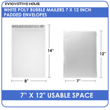 Load image into Gallery viewer, innovative haus bubble mailers padded envelope white shipping packaging supplies moving packing
