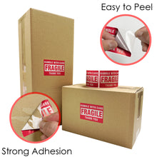 Load image into Gallery viewer, fragile stickers for moving, handle with care stickers for shipping, fragile shipping stickers, fragile glass stickers for shipping
