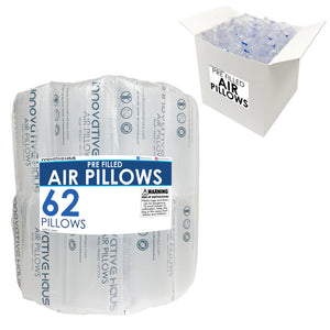 4" x 8" Pre-Filled Air Pillows for Packaging - Lightweight, Protective Void Fill Cushions for Shipping