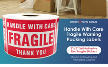 Load image into Gallery viewer, shipping supplies for fragile items, stickers for moving, fragile stickers, handle with care stickers, fragile sticker
