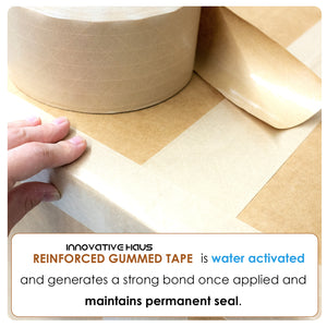 brown kraft paper tape packing tape paper water activated shipping tape reinforced packing tape