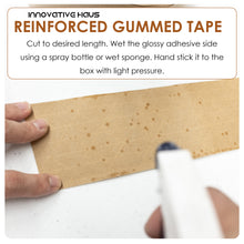 Load image into Gallery viewer, water activated tape brown paper tape brown paper packing tape paper packing tape for moving boxes
