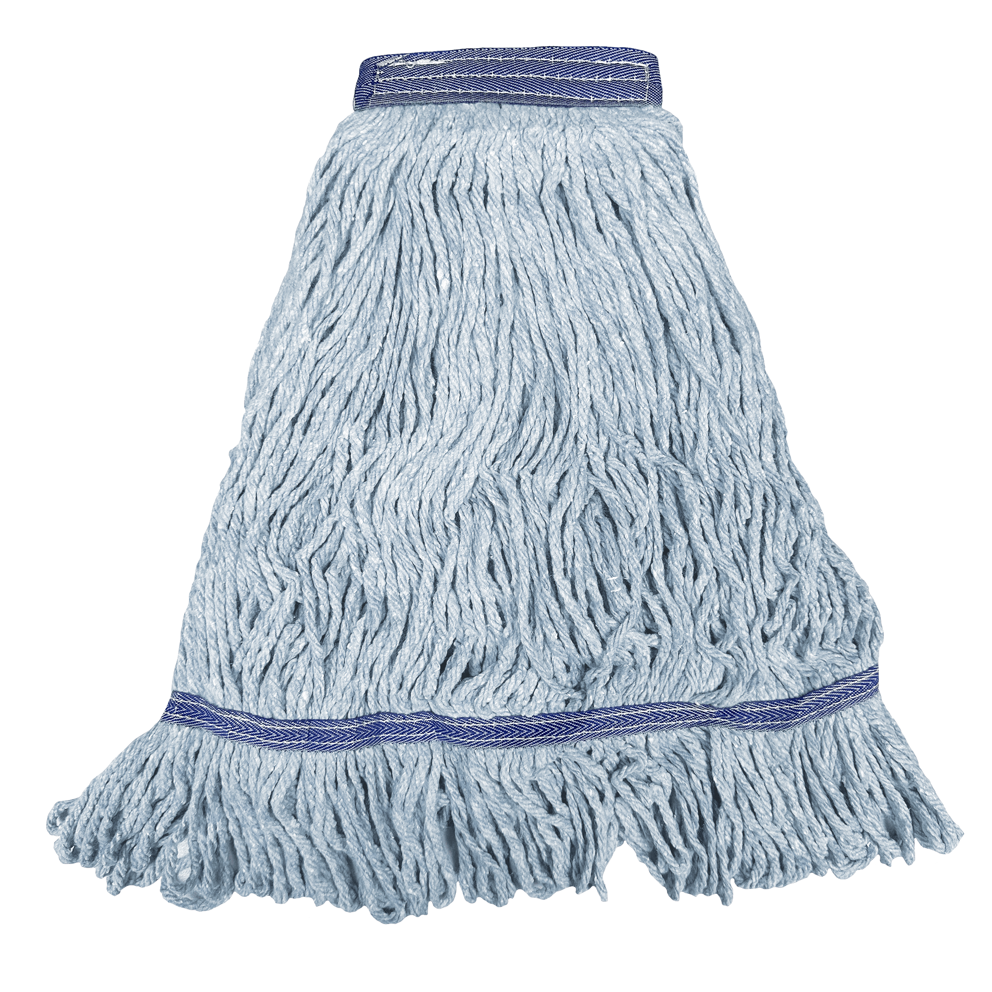 Mop Heads - Heavy Duty - Synthetic Cotton - Looped End - 16 oz - Blue