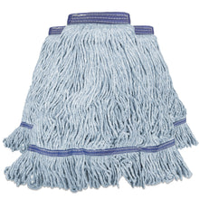 Load image into Gallery viewer, Blue Mop Heads - Heavy Duty Commercial Grade - Synthetic Cotton Blend Looped End - Innovative Haus
