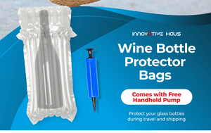 Wine Bottle Protectors for Travel with Handheld Air Pump - Innovative Haus