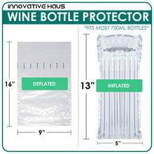 Load image into Gallery viewer, Wine Bottle Protectors for Travel with Handheld Air Pump - Innovative Haus

