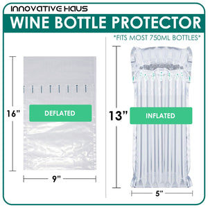 Wine Bottle Protectors for Travel with Handheld Air Pump - Innovative Haus